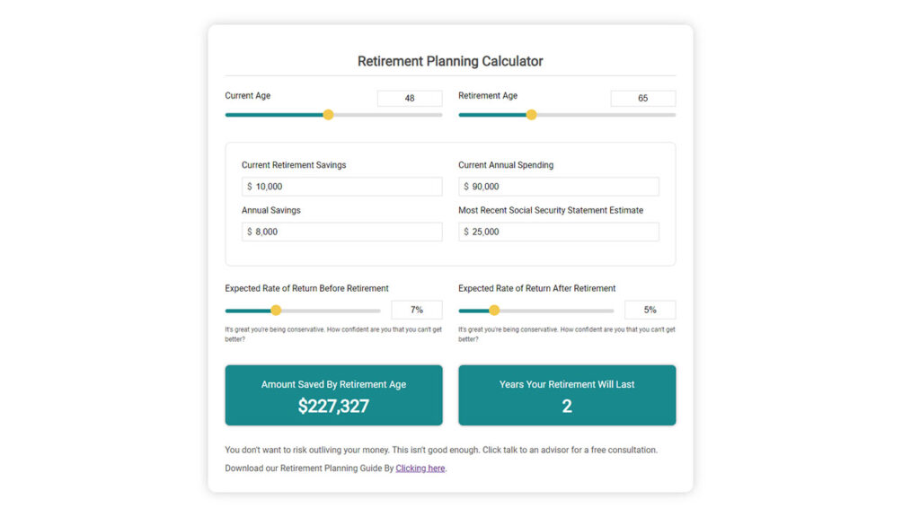Retirement Planning Calculator Preview-1