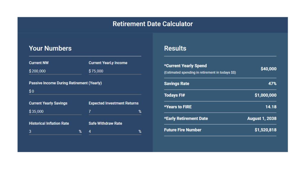 Retirement Date Calculator Preview-1